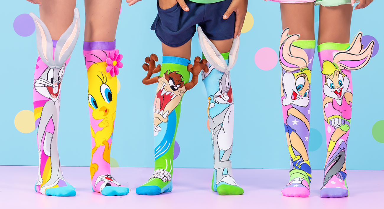 Kojinės TWEETY AND BUGS BUNNY SOCKS - Hugogo