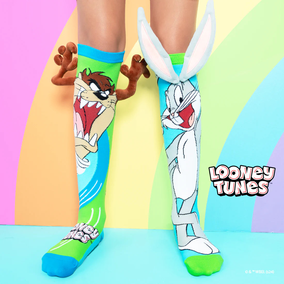 Spalvingos kojinės vaikams Bugs Bunny tema