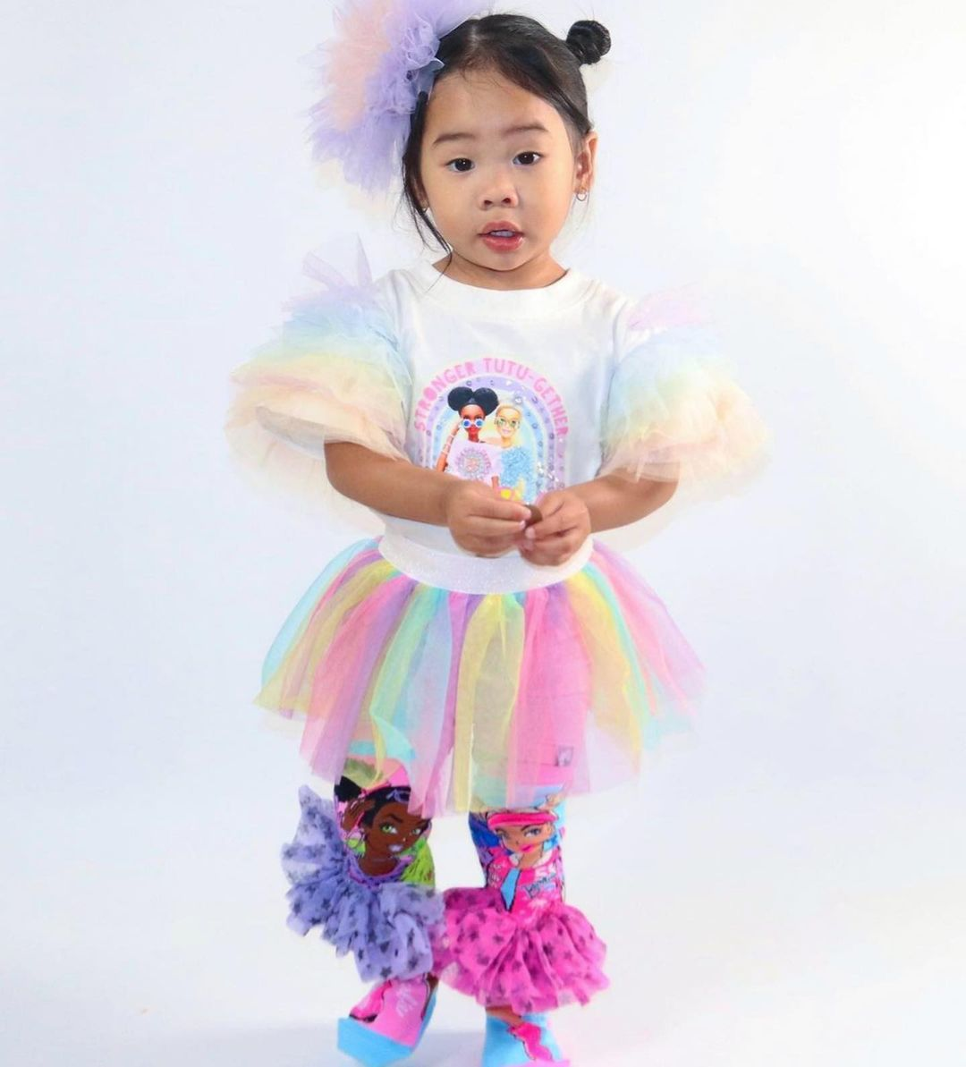 Barbie kojinės mergaitėms su 3D detalėmis