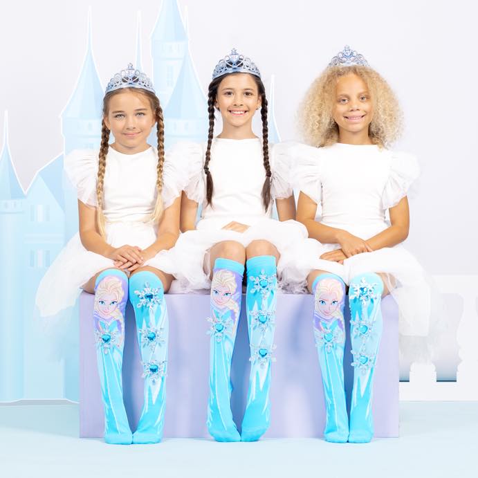 Disney Frozen kojinės mergaitėms su 3D detalėmis