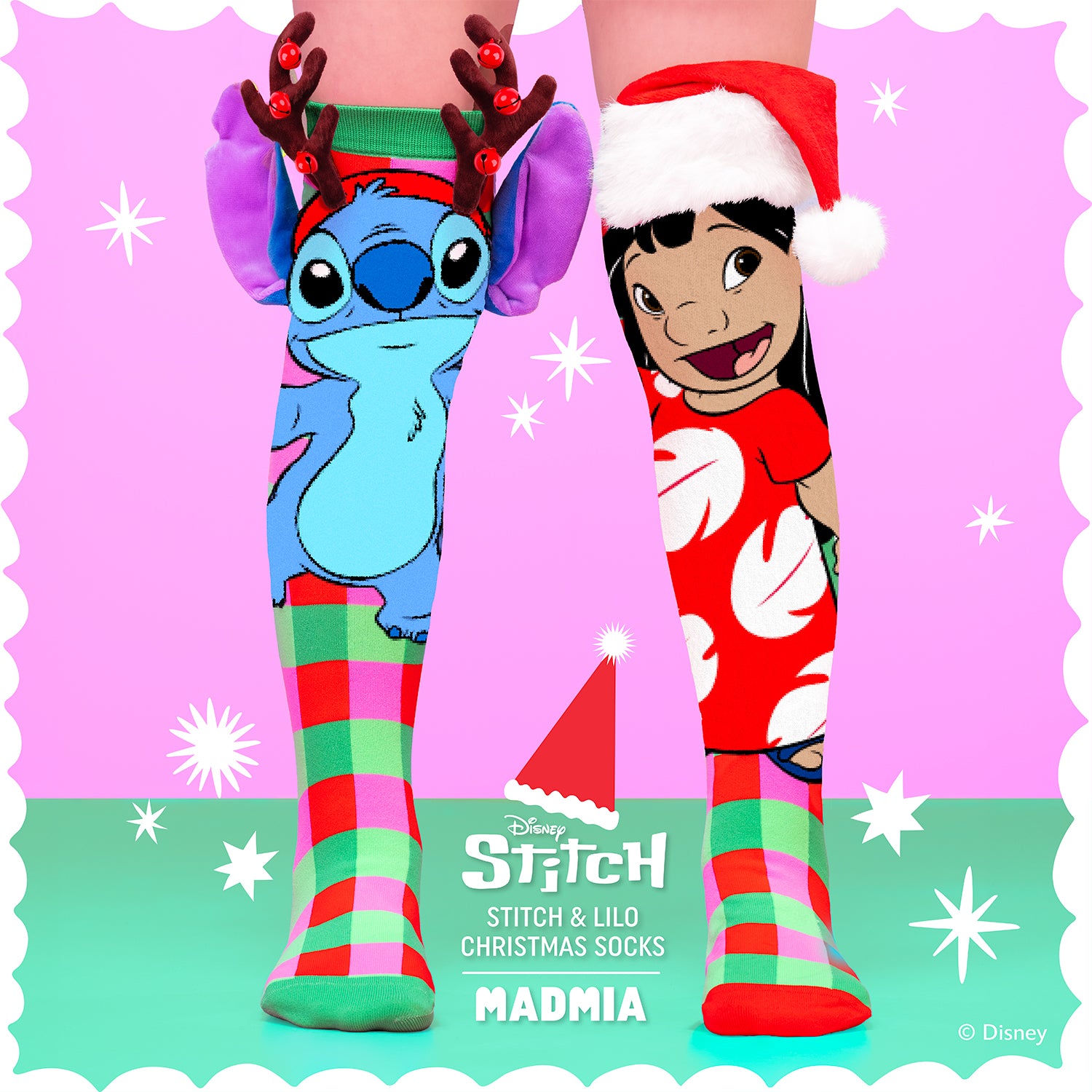 MADMIA Stitch kalėdinės 3D kojinės vaikams
