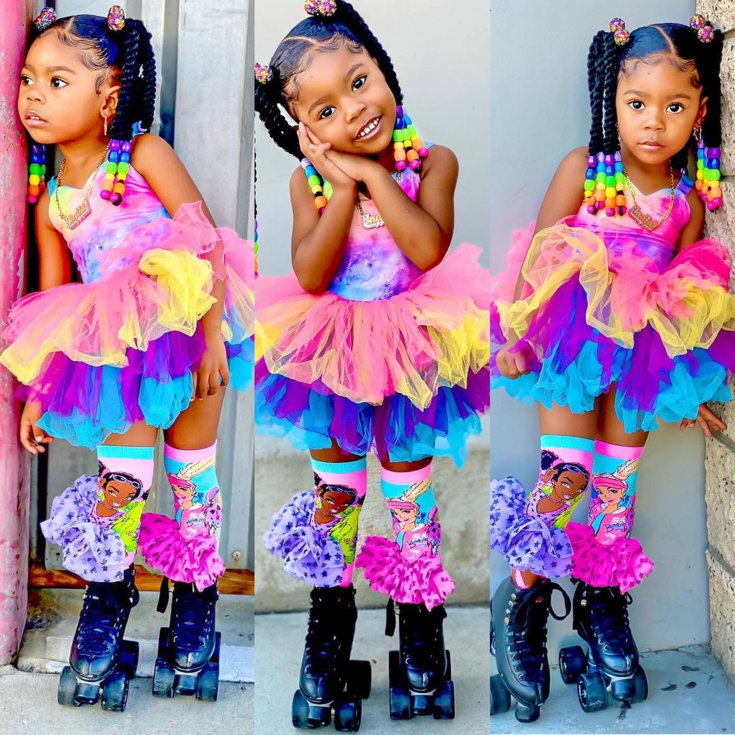 Spalvingos Barbie tema kojinės vaikams